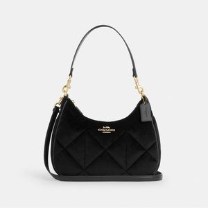 Coach Black Quilted Shoulder Bag